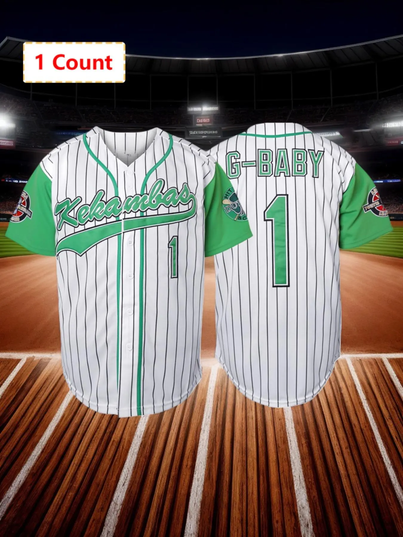 Men's Letter & Number Embroidery Baseball Jersey, Casual Breathable Comfortable Baseball Top for Training & Competition, Baseball & Softball Clothing for All Seasons