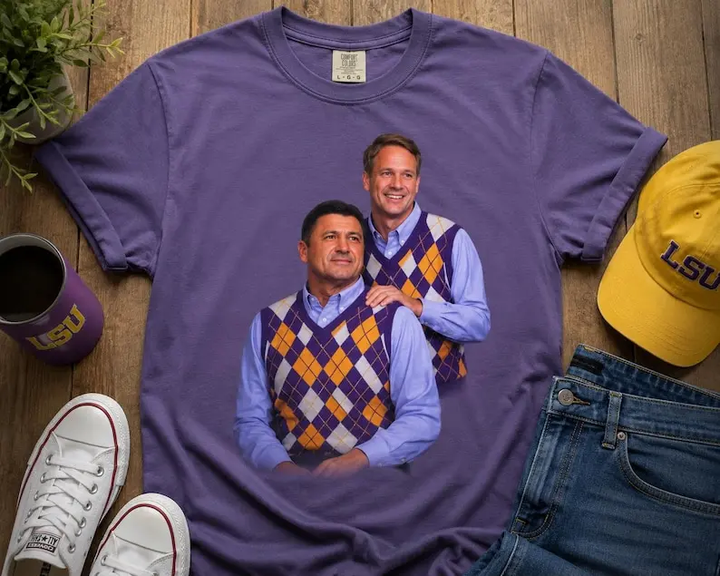 Comfort Colors® LSU Football Meme Shirt Coach O Lane Kiffin Sweater Vest Tee Funny College Football Shirt