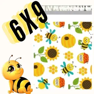 Honey Bees 6in x 9in Poly Mailers - Pack of 100
