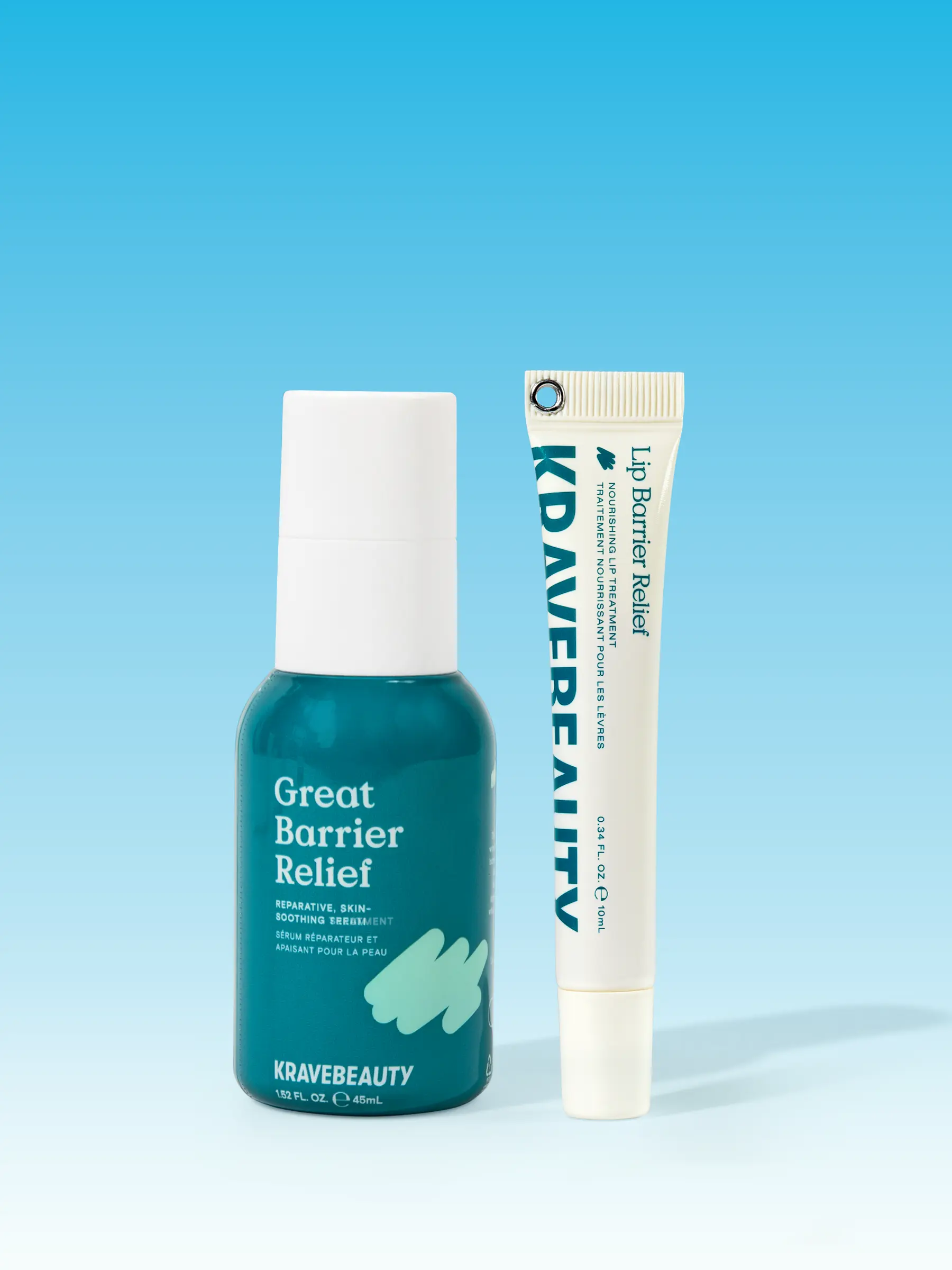KraveBeauty Barrier Relief Face & Lips Soothing Duo - Great Barrier Relief & Lip Barrier Relief