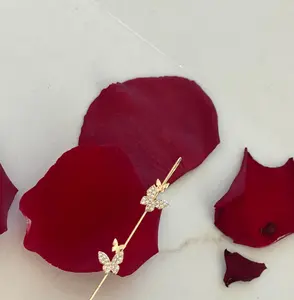 4 butterfly ear cuff