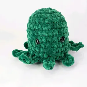 Handmade Crotchet Octopus Toy for play or decoration. Soft plush yarn so soft and cuddly.