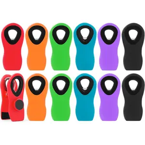 Pack of Magnetic Chip Clips, Bread Clips, and Food Bag Clips with Airtight Seal for Chips. Kitchen Clips with Magnet for Fridge. Plastic Assorted Colors Bag Clips for Food Storage and Snack Organization