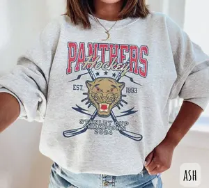 Vintage Florida Hockey Sweatshirt, Panthers Crewneck, Florida Hockey Shirt