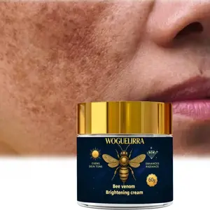 60g Bee Venom Whitening Cream, Vitamin C and Turmeric, Sensitive Skin Formula, Even Tone, Brighten Skin, Suitable for All Light Skin Types