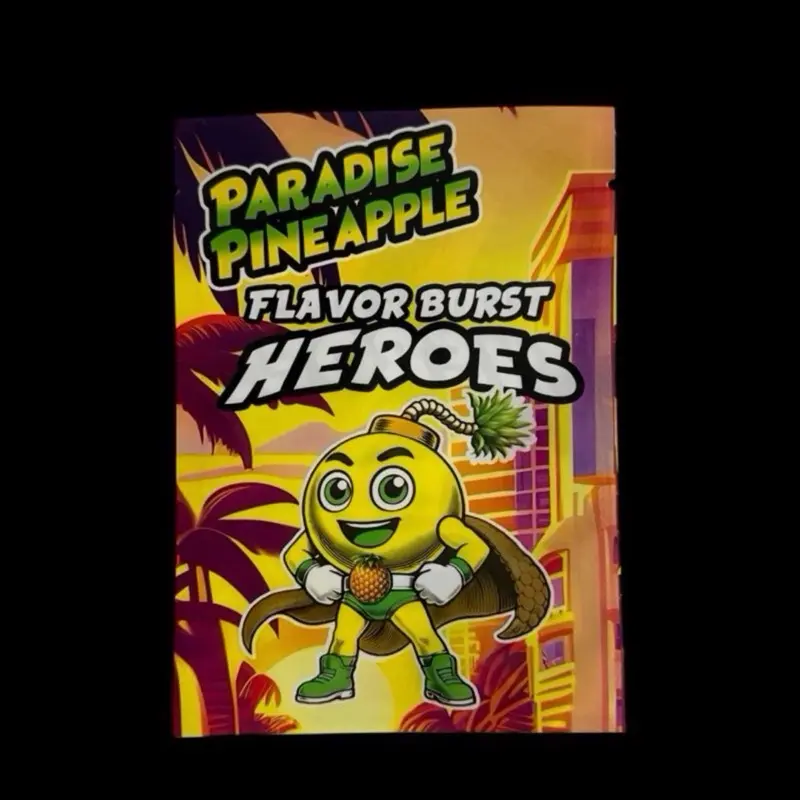Paradise Pineapple Flavor Burst Heroes Sports Card Repack Guaranteed Trading Cards