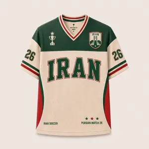 Iran Soccer Jersey, Retro Team Melli Shirt, Retro Iranian Team Shirt, Custom Name Number Jersey, Persian Match Football Fan