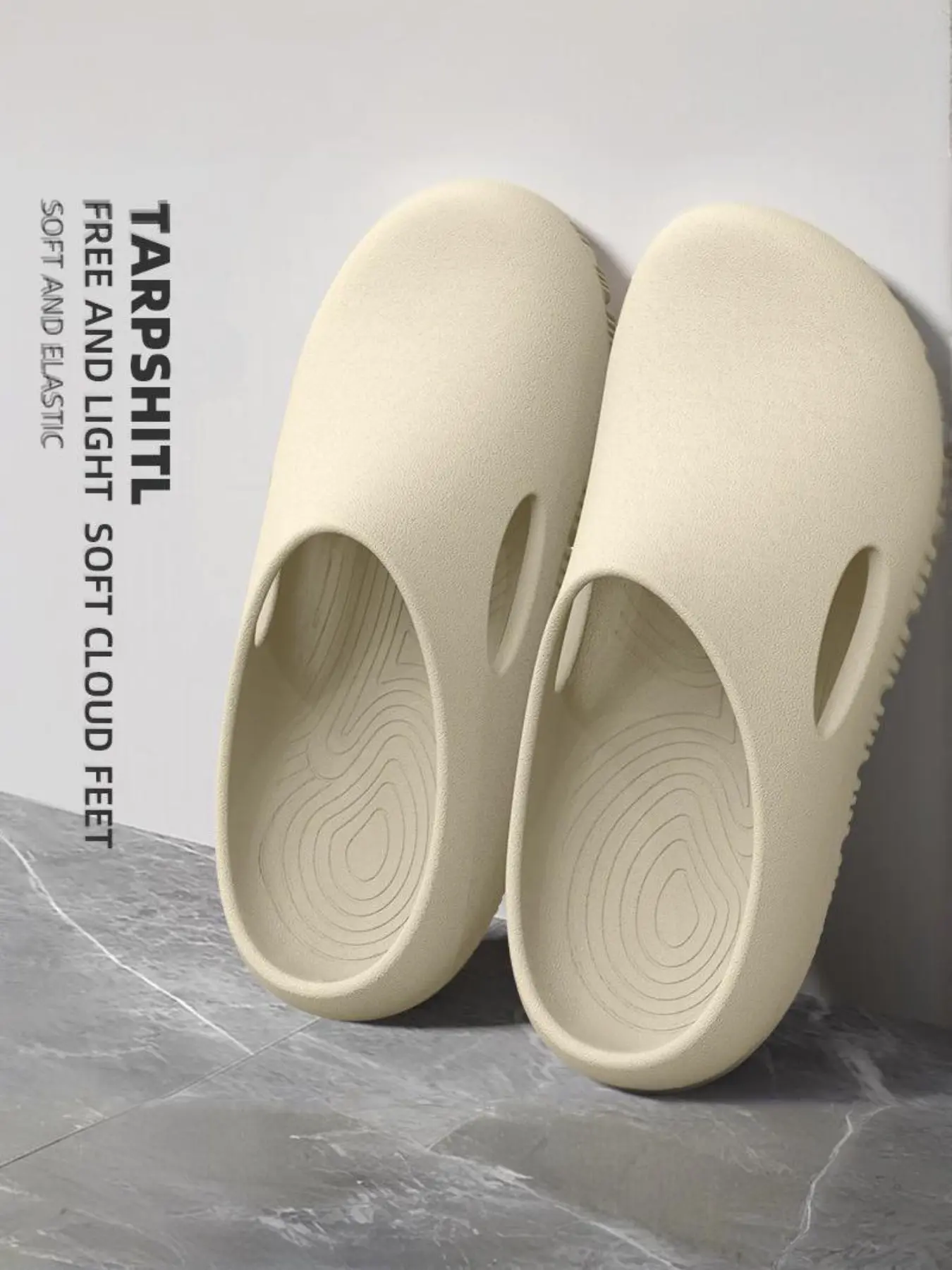 Soft Comfortable Simple Slippers, EVA Slides, Unisex Headed Design, Cloud-Like Comfort, All-Season Outdoor Beach Thick Sole Sandals, Home Footwear, Indoor Slipper, Thick Bottom Slippers