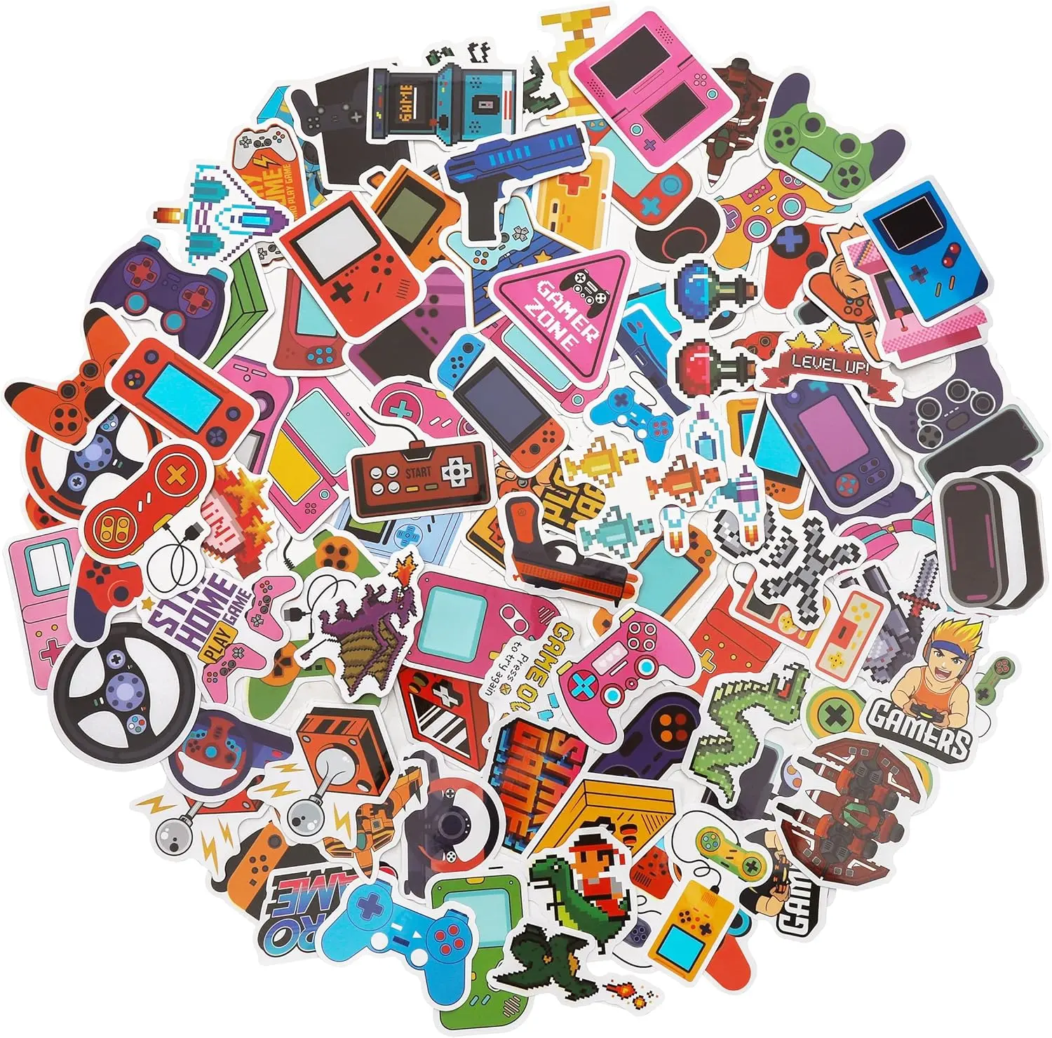 Sticker Store Game 100 Pack Video Game Stickers, Video Game Gamer Party Favors, Birthday ...