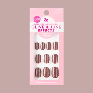 Shacket Velvet | Extra Short | Round - Tab Press-On