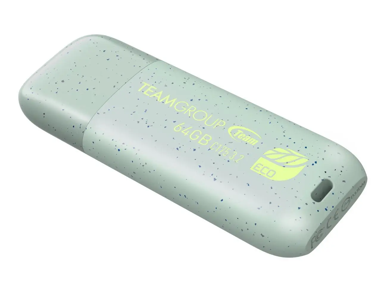 TEAM 64GB C175 ECO USB 3.2 Gen 1 Net-Zero Flash Drive, Speed Up to 100MB/s (TC175ECO364GG01)