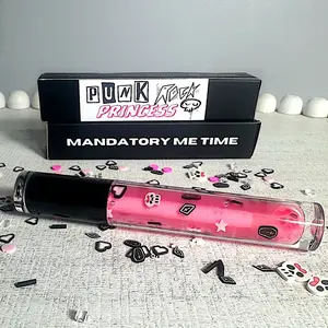 Mandatory Me Time Punk Rock Princess Lip Gloss - Pink Lemonade Flavored - Makeup, Lipstick