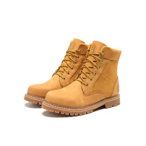 Mens 6" Soft Toe Suretrack Nubuck Leather Slip Resistant Durable Work Boots H84102 Non-Slip Rubber Outsole Water-Resistant Electrical Hazard Protection