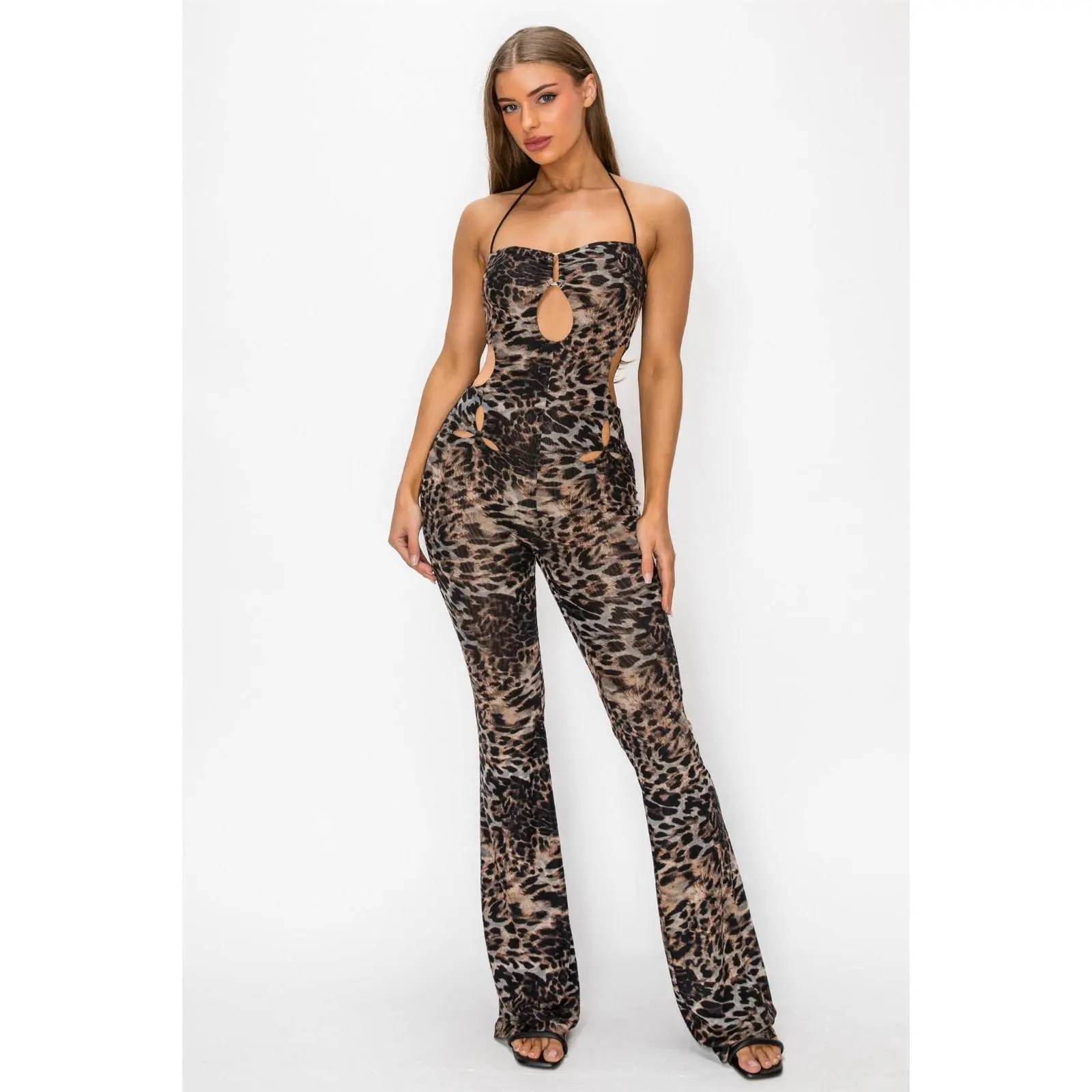 Olga cheetah jumpsuit