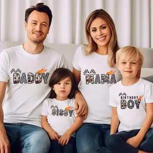 Monster Truck Birthday Boy Family Matching Shirts, Birthday Party T-Shirts, Monster Truck Family Birthday T-Shirt, Daddy Mama Tee