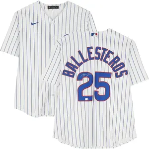 Moises Ballesteros Chicago Cubs Autographed White Nike Replica Jersey - Fanatics Authentic Certified