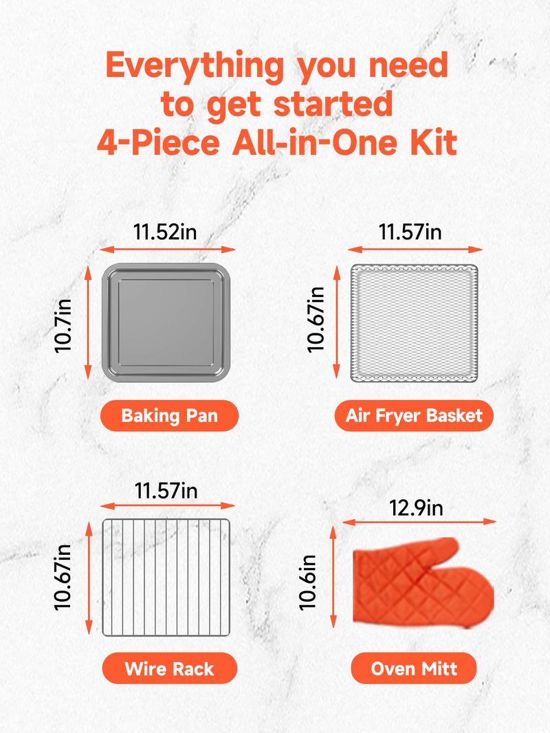 OUNIN Combi Steam Oven Countertop 16QT Capacity 11-in-1 Air Fryer Toaster Oven Combo with Bake, Steam, Roast, Dehydrate, Dual Cook, 90–430°F, Stainless Steel