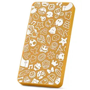 Switch accessories Game Card Case, Compatible with Nintendo Switch Games and Micro S, Stores 24 Game Cards / Magnetic Flap Design / UV Printed Case - Magic Yellow