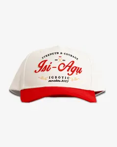 Isi Agu Cap: White/Red