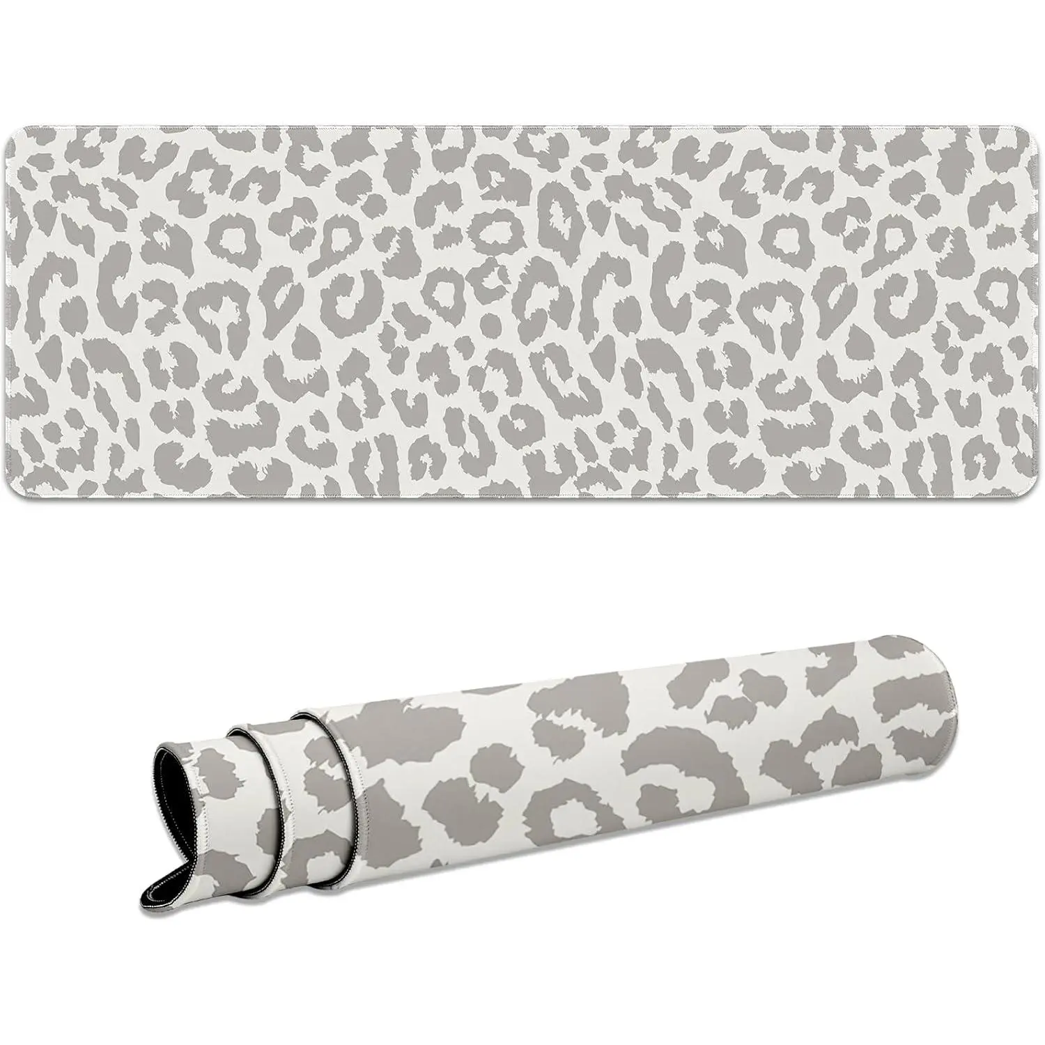 Leopard Mouse Pad, Classical Mouse Mat with Waterproof and Non-Slip Rubber Base,Gaming Mouse Mat for Daily Office,Home,Desk Pad Mat, Large Mouse Pad for Desk,24x14in, XL,Beige