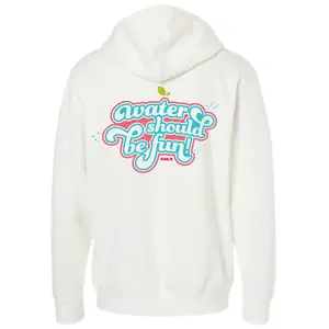keep it fun BUBBL'R hoodie - white "water should be fun"