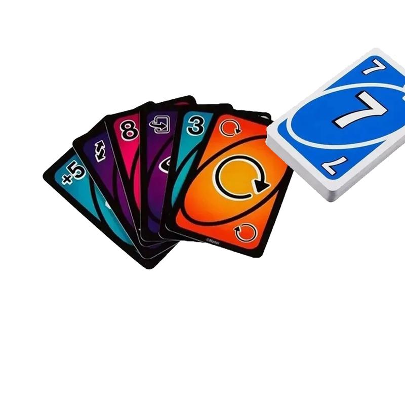 Mattel Games Uno Flip Family Night Card Game, TV Show Theme Graphics, Special Rules for 2-10 Players, Fun Party Game, Party Game Cards
