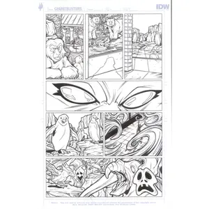 Extreme Ghostbusters #1 – Original Interior Art Page 1 by Tim Lattie (IDW Published)