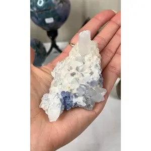 Rare Dumortierite in Quartz Point