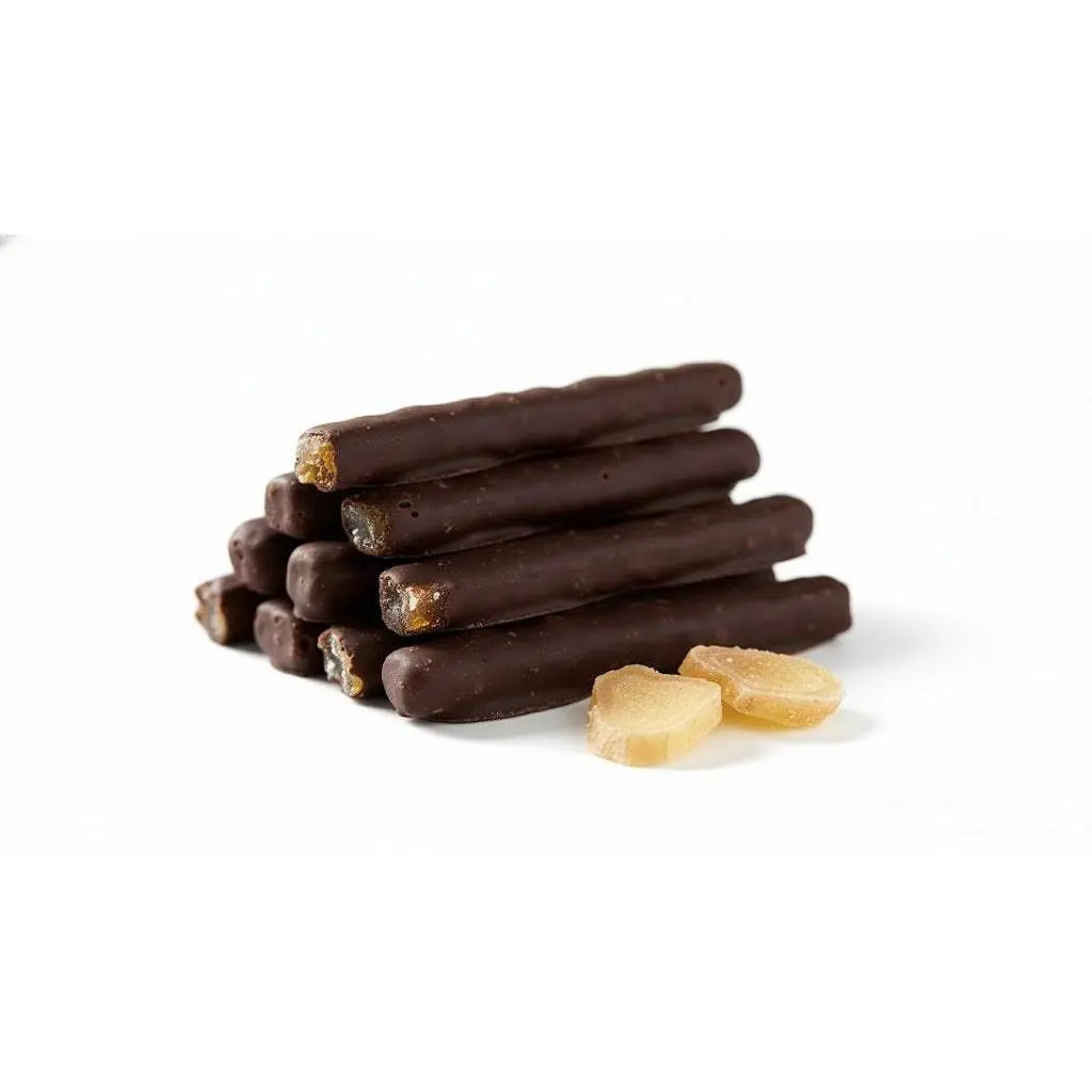 Andy Anand Dark Chocolate Covered Fresh Ginger, 1 lb – Belgian Dark Chocolate, Bold Sweet & Spicy Flavor, Gourmet Handcrafted Holiday Gift