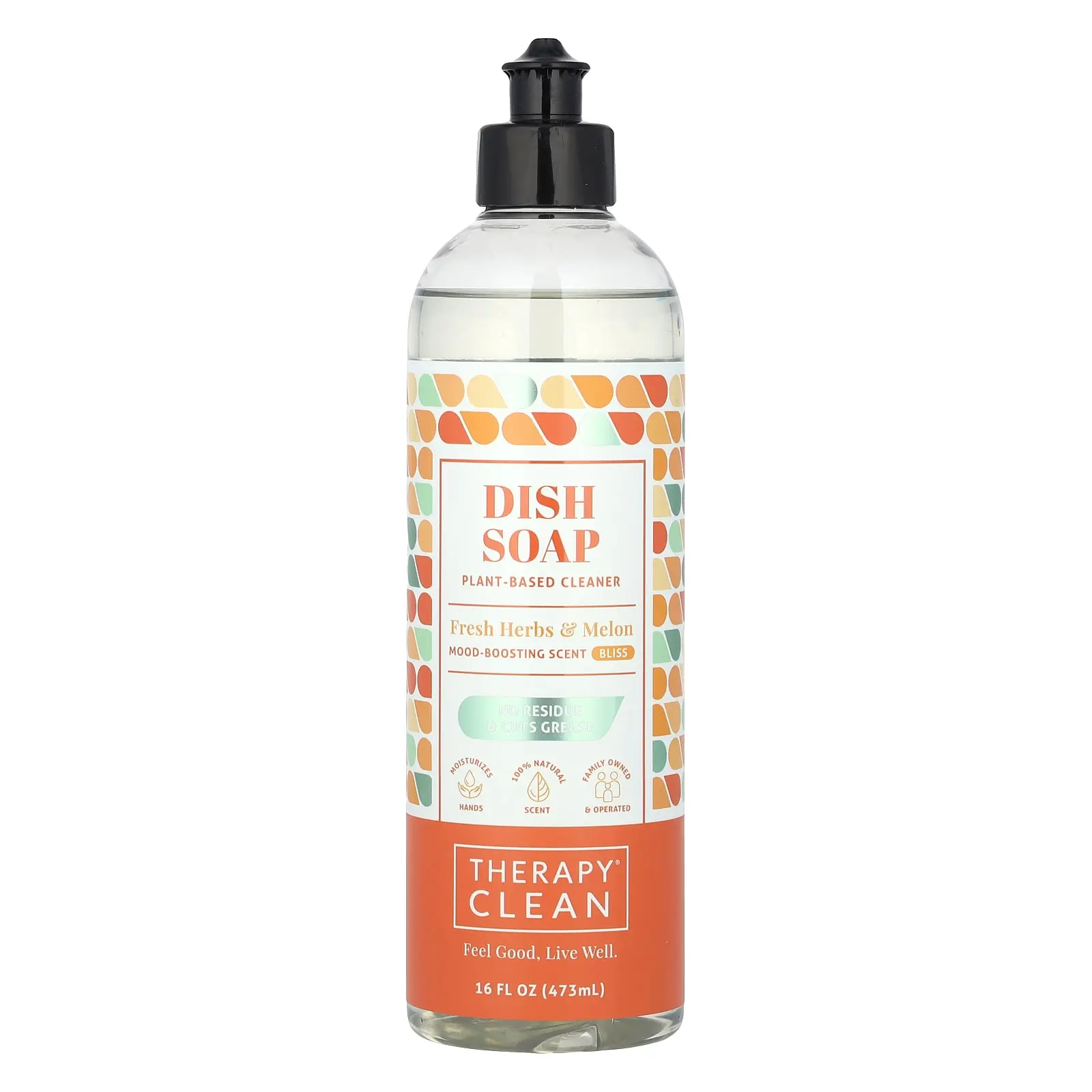 Therapy Clean Dish Soap, Fresh Herbs & Melon, 16 fl oz (473 ml)