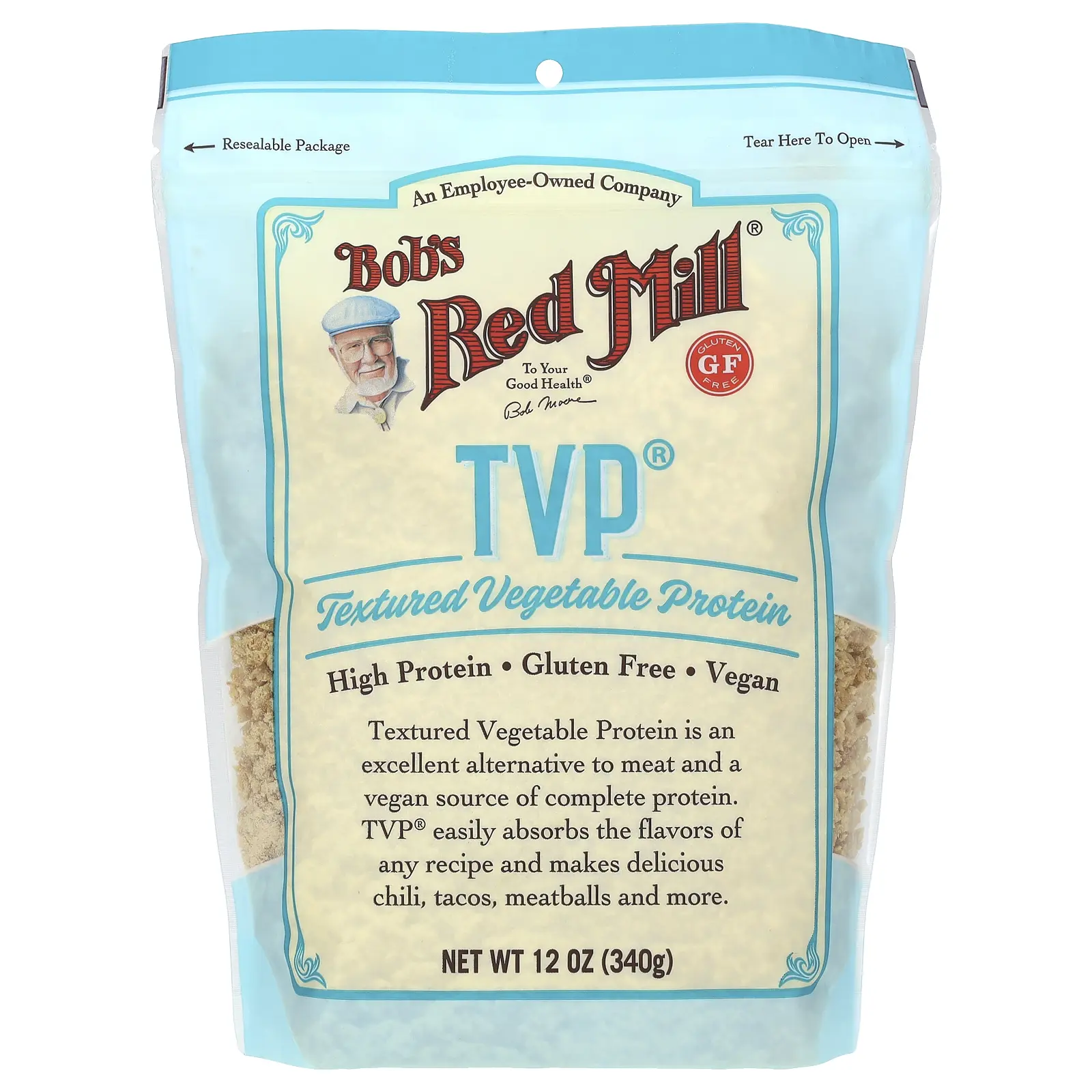 Bob's Red Mill TVP, Gluten Free, 12 oz (340 g)