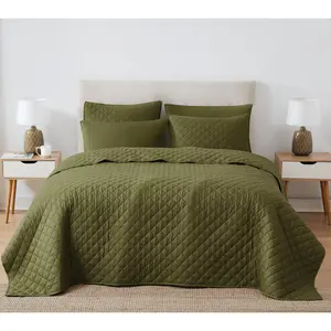 Cannon Oversized Percale Full/Queen 3-Piece Quilt Set