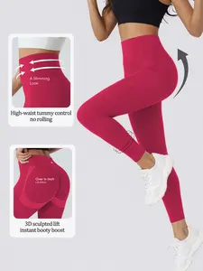 Women's High Waist Tight Yoga Back Drawstring Scrunch Leggings with Pockets Butt Lifting Breathable Moisture Wicking Stretch Slim Fit Workout Pants Squat Proof Non See Through Outdoor Running Jogging Hiking Gym Fitness Athletic Sportswear Bottoms