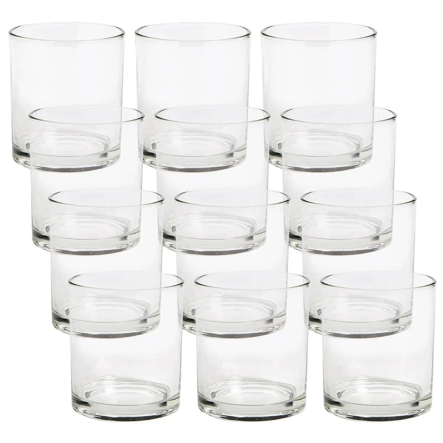 Bulk Clear Cylinder Glass Vases - 12 Pc. Bulk Clear Cylinder Glass Vases - 12 Pc.
