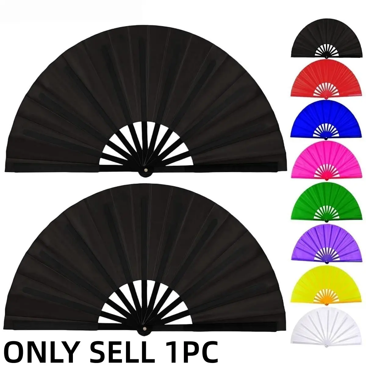 1/2Pcs Fans for Line Dancing Line Dance Popping Fan 13 Inch Boots on the Ground Hand Fan for Women Foldable Large Big Rave Fan Clacking Fans for Line Dancing that Make Sounds Clack Clapping Pop Folding Fans