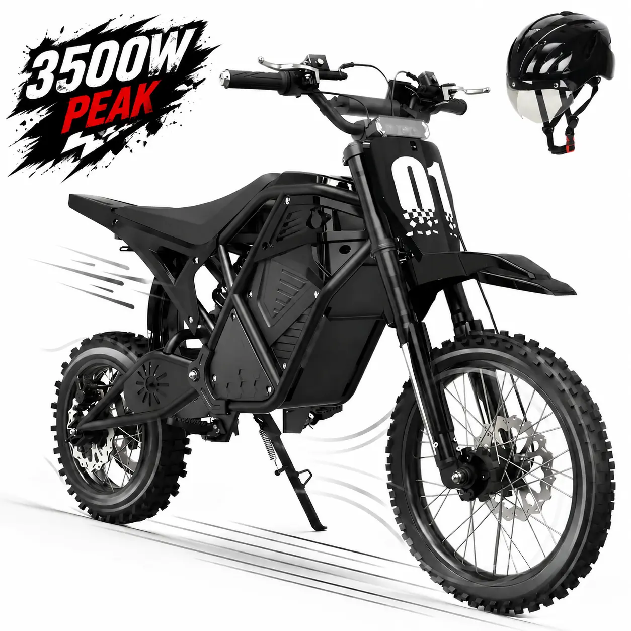 2026 ESKUTE Nova Mini Bike - Adult Off-Road Ebike, 3500W Peak Mid-Drive High Torque Motor, 60-Mi Range, Dual Seat All-Terrain Off-Roading Leisure Cycling Equipment, Ebikes