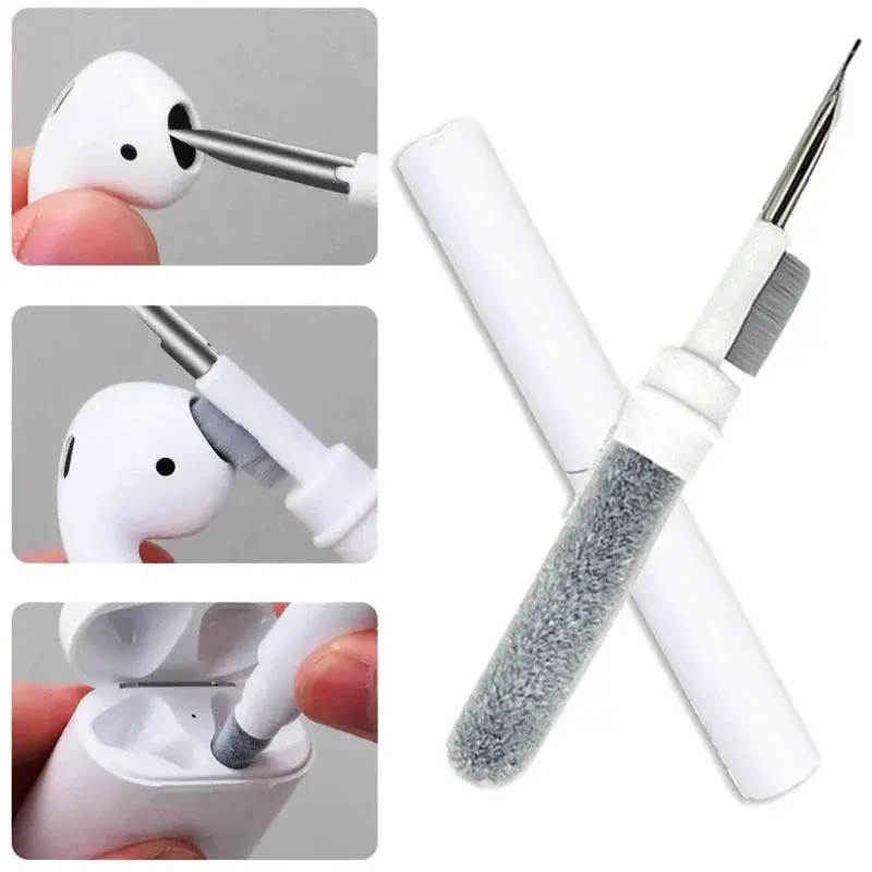 3-in-1 Cleaning Pen for Bluetooth Earbuds – Portable Brush Kit for Wireless Earphones & Charging Case