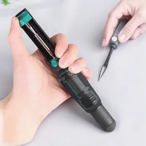 Dual Strong Suction Desoldering Pump Set Manual Vacuum Solder Remover Tool for Electronics Repair Circuit Board Soldering Iron Accessory Anti-Slip Heat Resistant Industrial Grade Welding Equipment DIY Solder Cleaner Portable Repair Kit