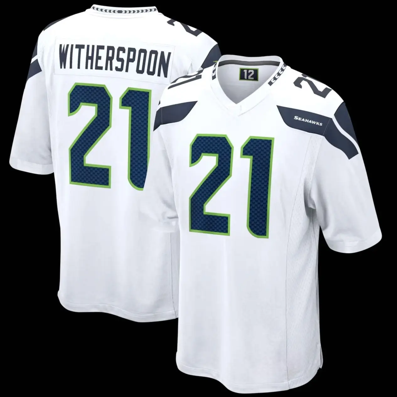 Unisex Football inspired by Witherspoon 21 Seattle Game Jersey - White