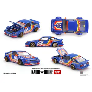 Kaido House Toyota AE86 Sprinter Trueno Kaido Racing V1, Blue, 1:64 Scale, Diecast Model Car