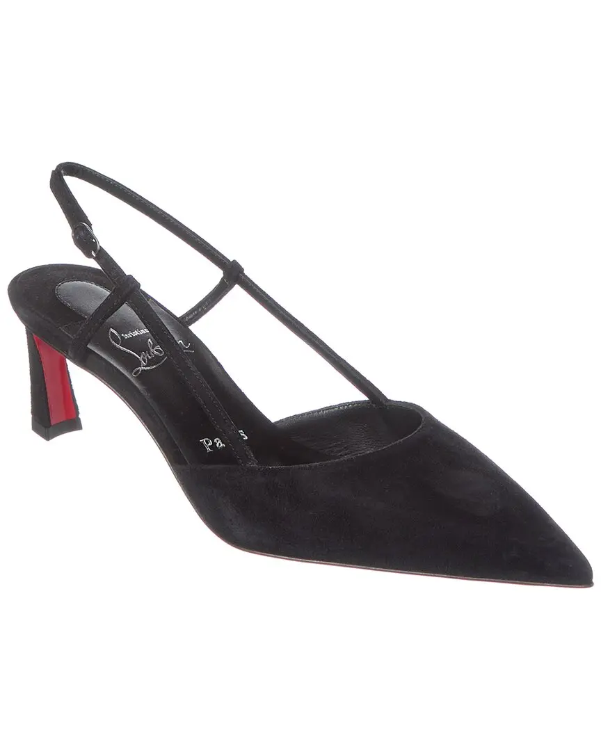Christian Louboutin Condoroline 55 Suede Slingback Pump