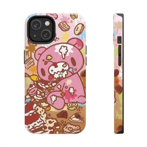 Gloomy Bear Eat Cakes Phone Case for iPhone Phone Cases Phone Cover Hard Case Tough 2-piece Phone Case