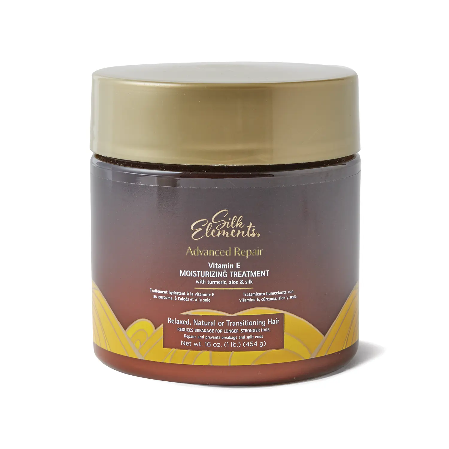 Silk Elements Advanced Repair Moisturizing Treatment, Vitamin E, Tumeric, and Silk, Strengthening, Conditioning, Adds Shine, Haircare, Turmeric