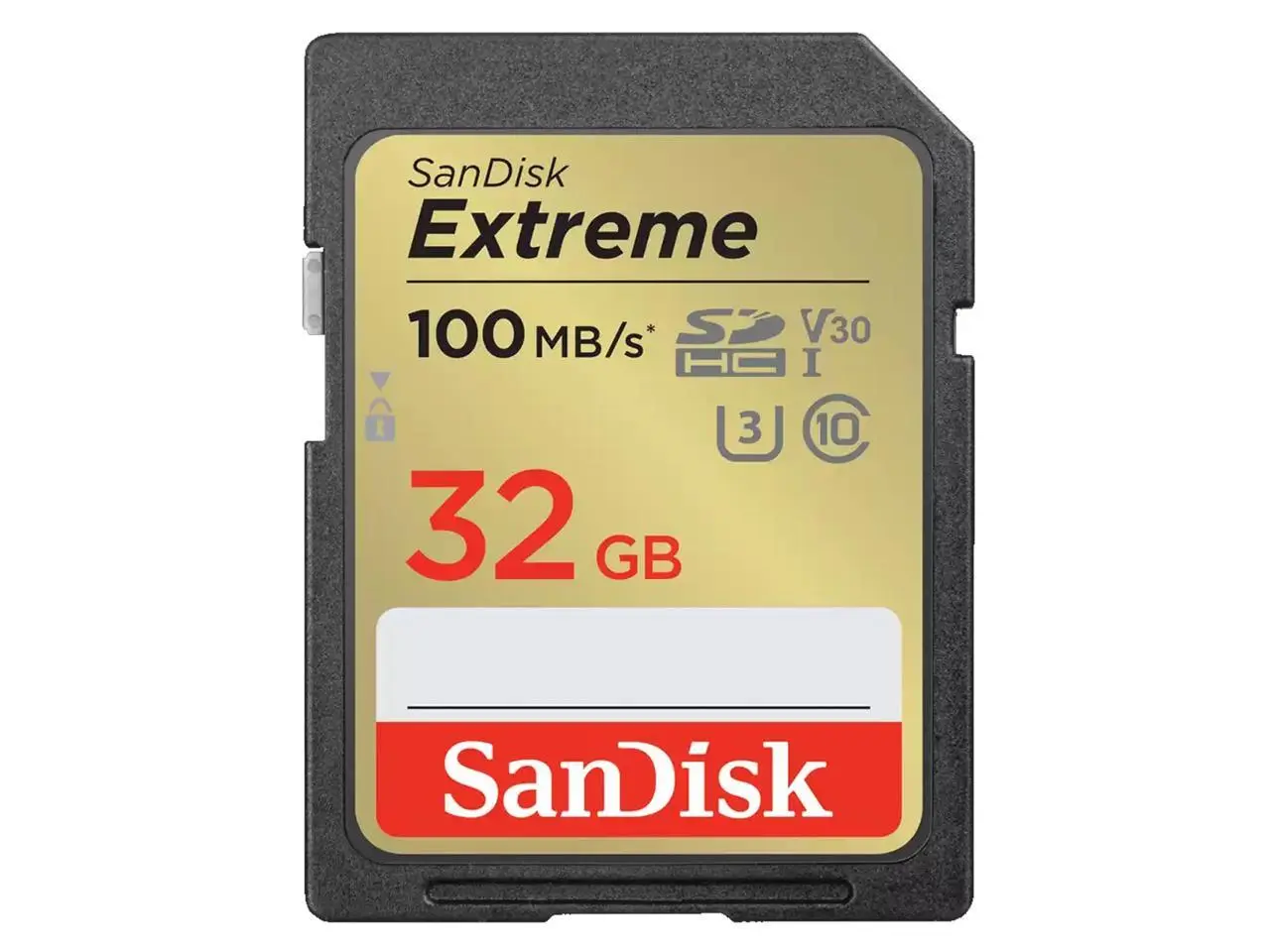 SanDisk 32GB 32G extreme SDHC 100 MB/s 60 MB/s SDSDXVT-032G-GNCIN Class 10 UHS V30