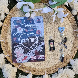 Kindle Decorating Kit with Holographic Insert, Dust Plug, and Chain Charm for Clear Cases Offering Aesthetic Appeal and Protection of Your Kindle Device