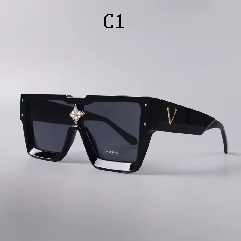 Sunglasses personalized and fashionable one-piece lenses diamond-encrusted sunglasses for women trendy European