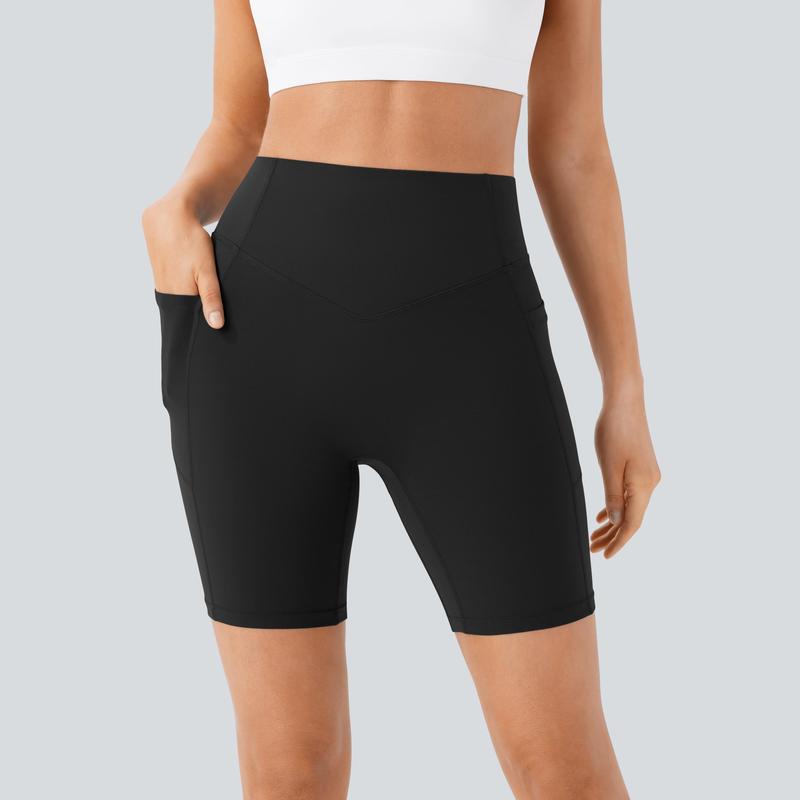 Halara UltraSculpt High Waisted Scrunch Butt Lifting Tummy Control Pocket Shaping Workout Biker Shorts 3"/5"/7"