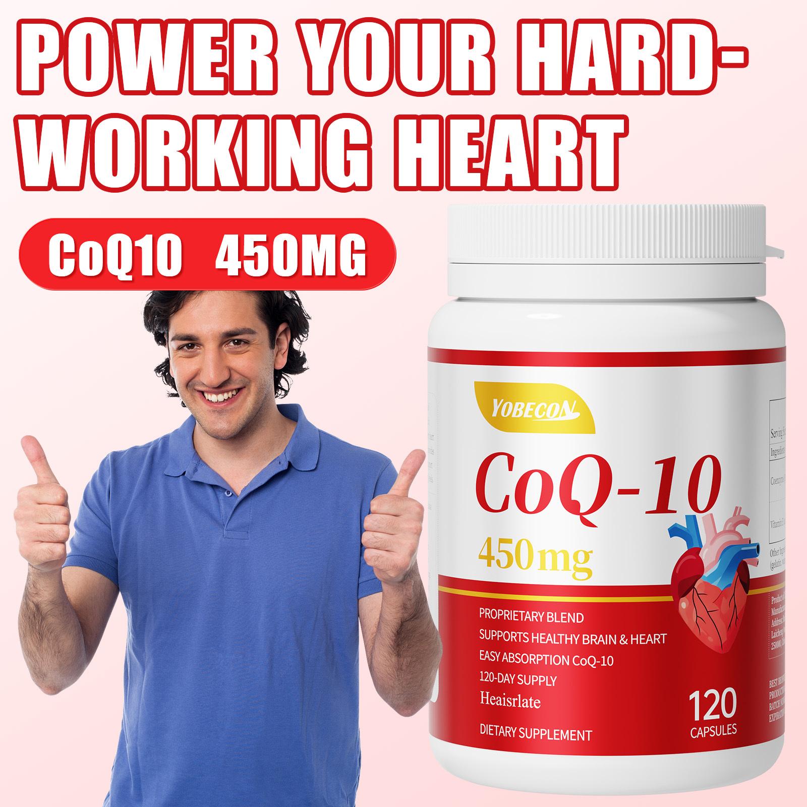 120-Day Supply CoQ10 & Vitamin E |   Supports Cardiovascular, Brain & Vascular Health, Perfect for Seniors & Late-Night Workers
