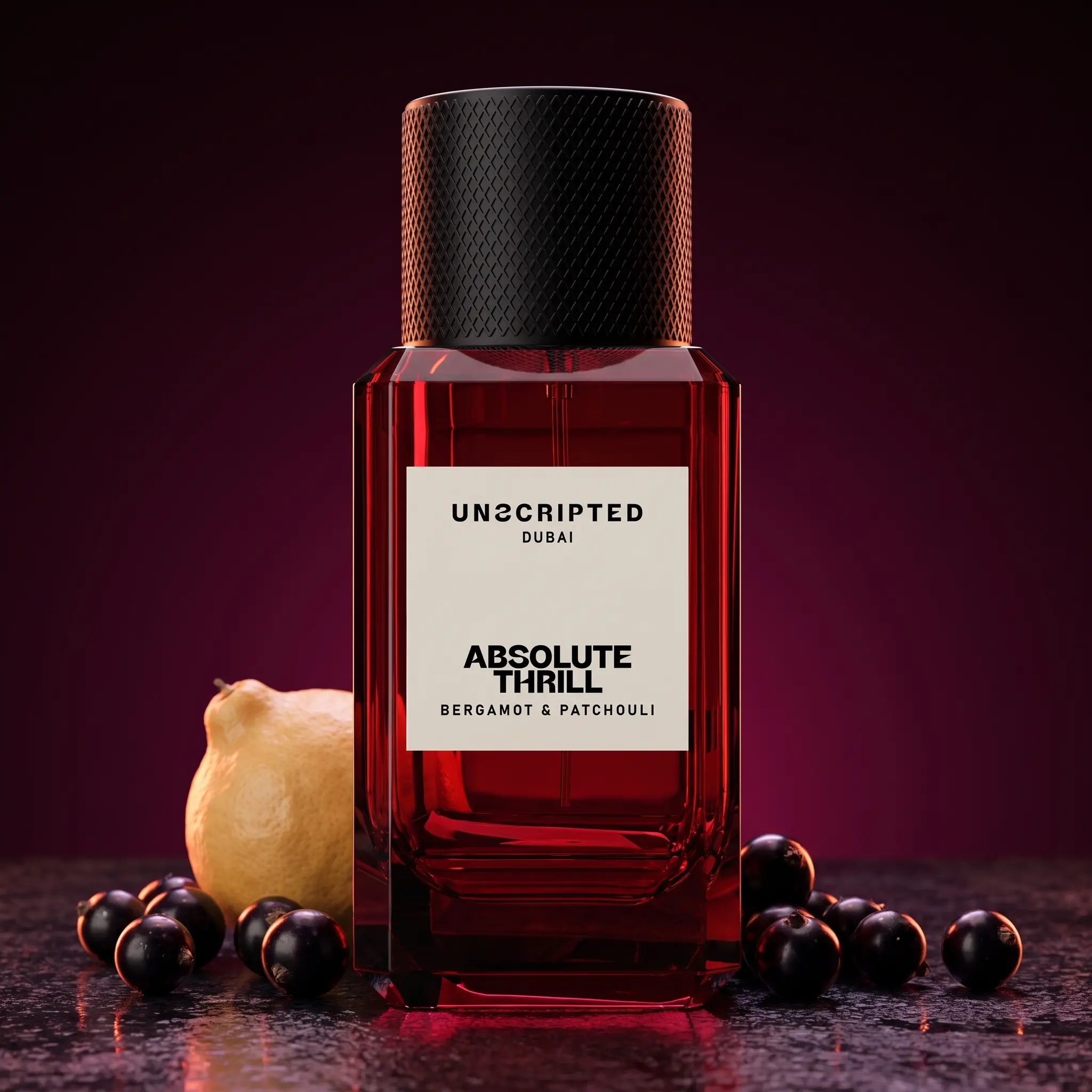 Unscripted Absolute Thrill - Bold and Unique Perfume for Men - Long-Lasting Men Perfume with Bergamot, Patchouli, Blackcurrant and Ginger - 1.7 oz
