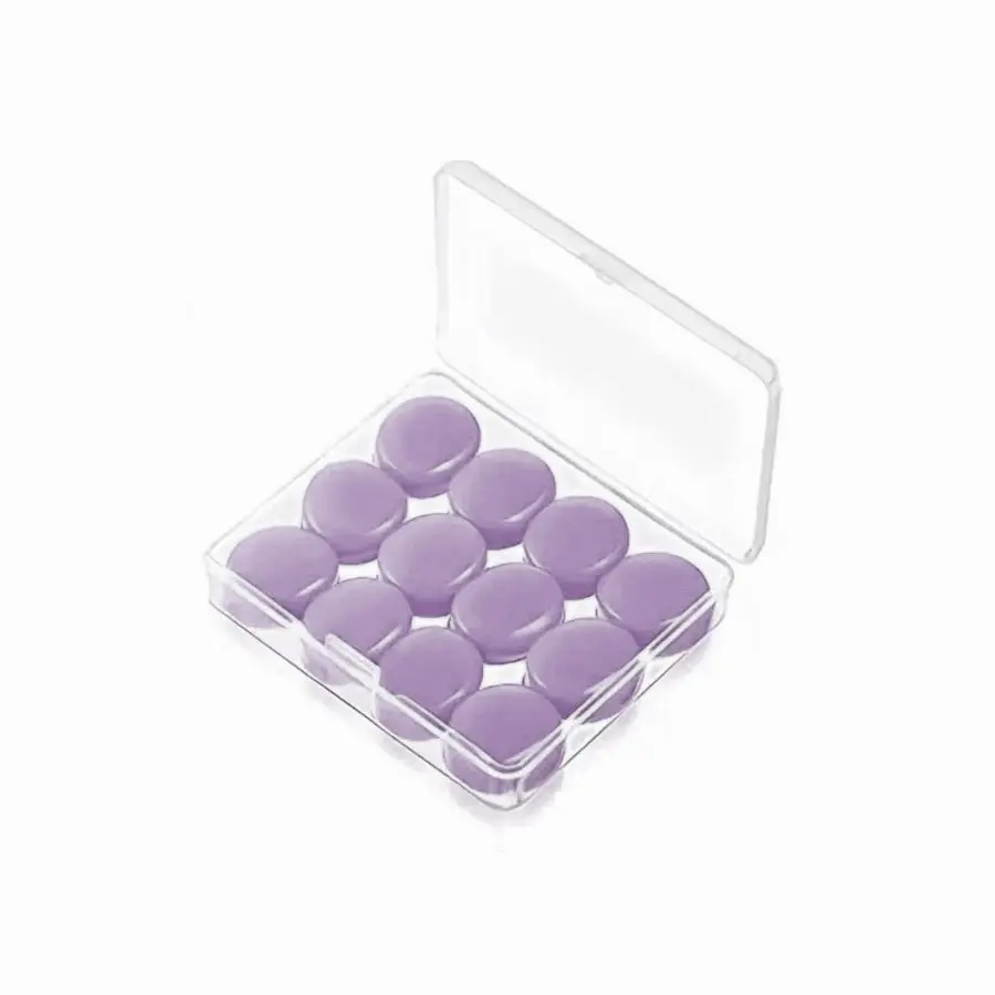 12 Pcs Reusable Silicone Ear Plugs, Noise Blocking for Sleep, Swimming, Reading, Travel, Adult Sleep Aids, Soft and Safe, Earplugs